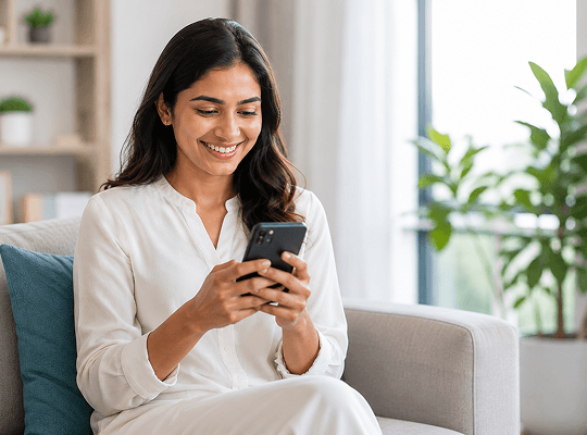 A buyer enquiring about a property from a phone